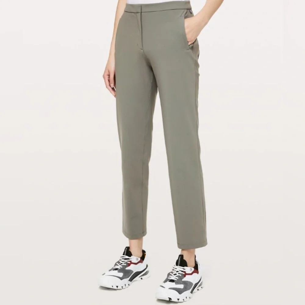 Lululemon On The Move Pants Women’s Grey Sage - Picture 1 of 14